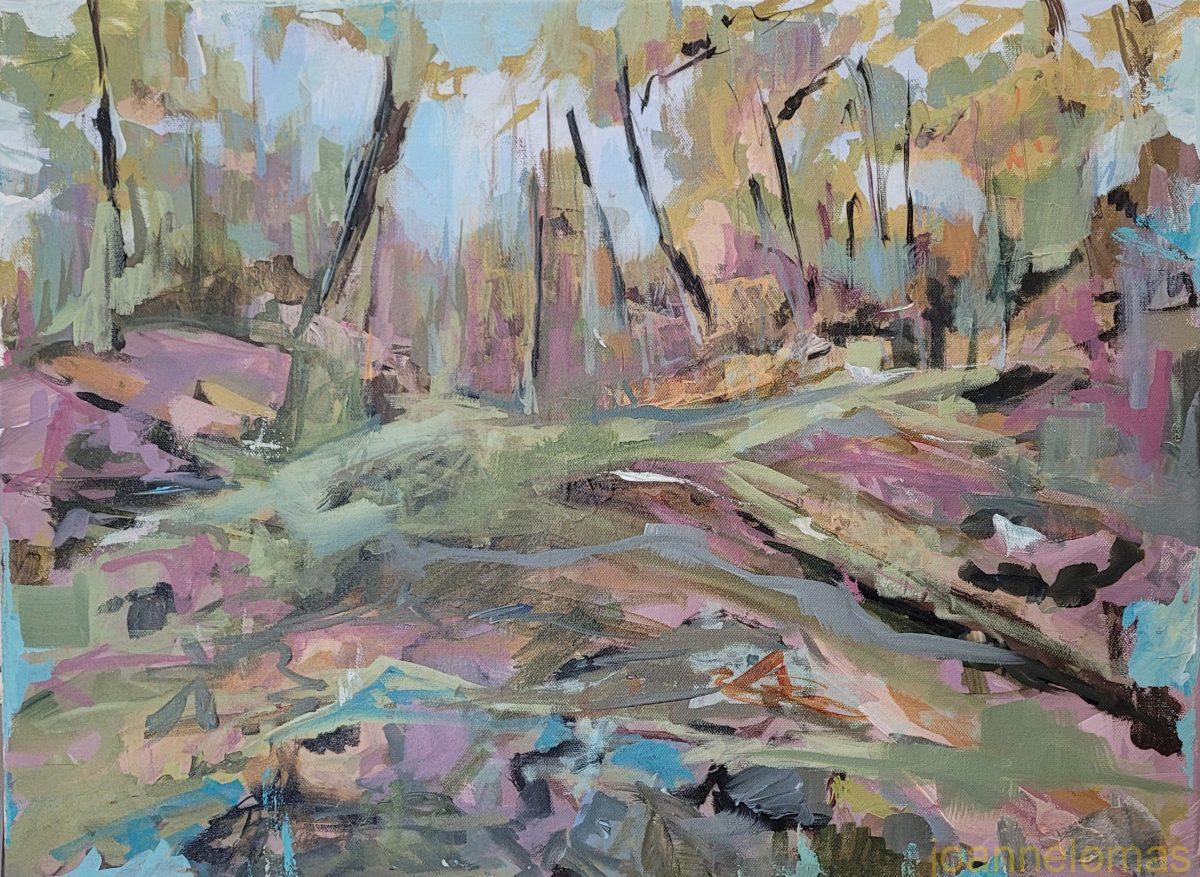 Forest Exploration 18x24 Acrylic 2025 $460.00